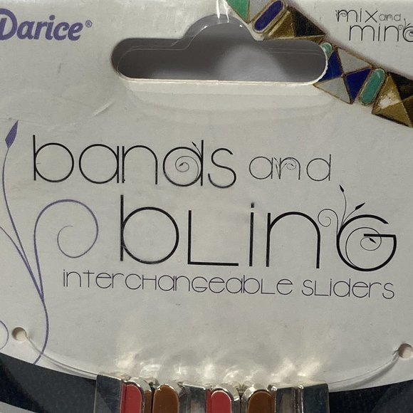 Jewelry Charm Sliders Brown Silver 3 Packs Mix and Mingle Darice Bands a Bling - Picture 3 of 12